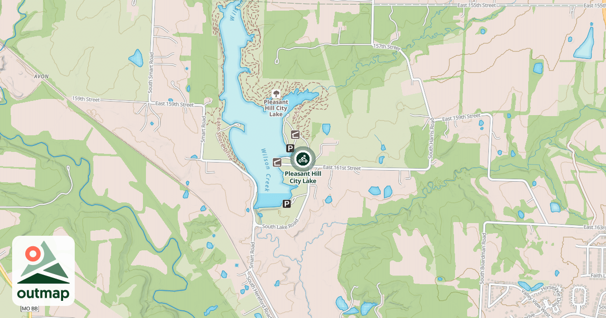 Map of Pleasant Hill City Lake
