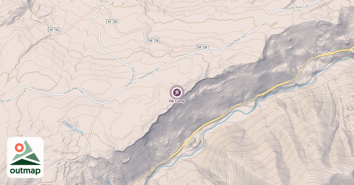 Map of Elk Camp