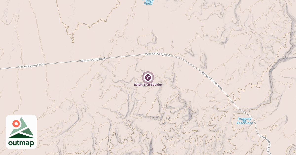 Map of Raisin Bran Boulder