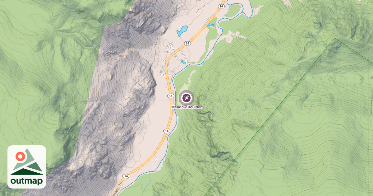Map of Meadow Boulder