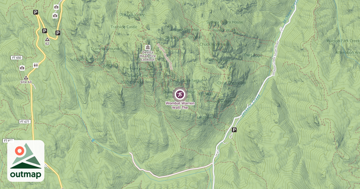 Map of Wombat Warren Wall, The