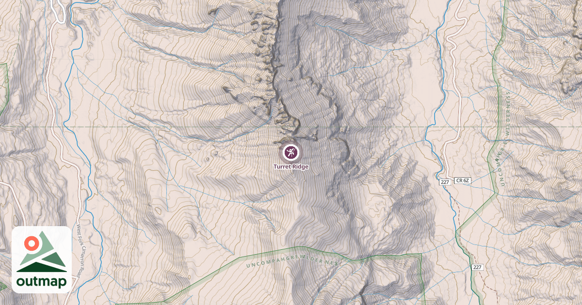 Map of Turret Ridge