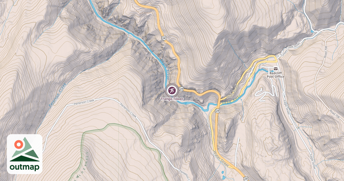 Map of Trango Tower