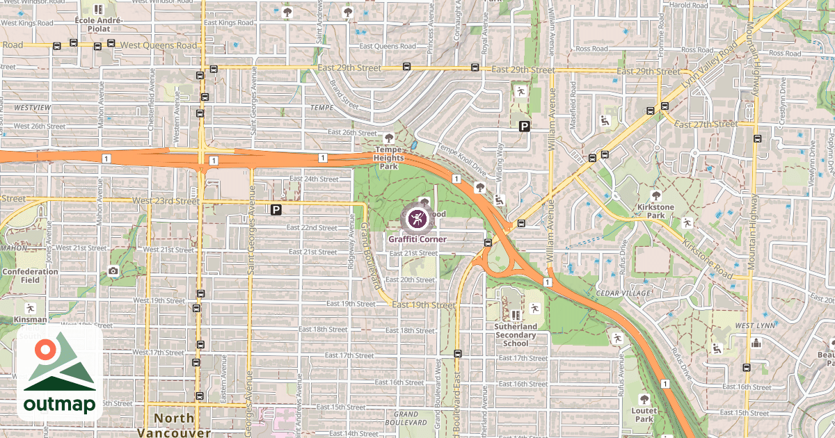 Map of Graffiti Corner
