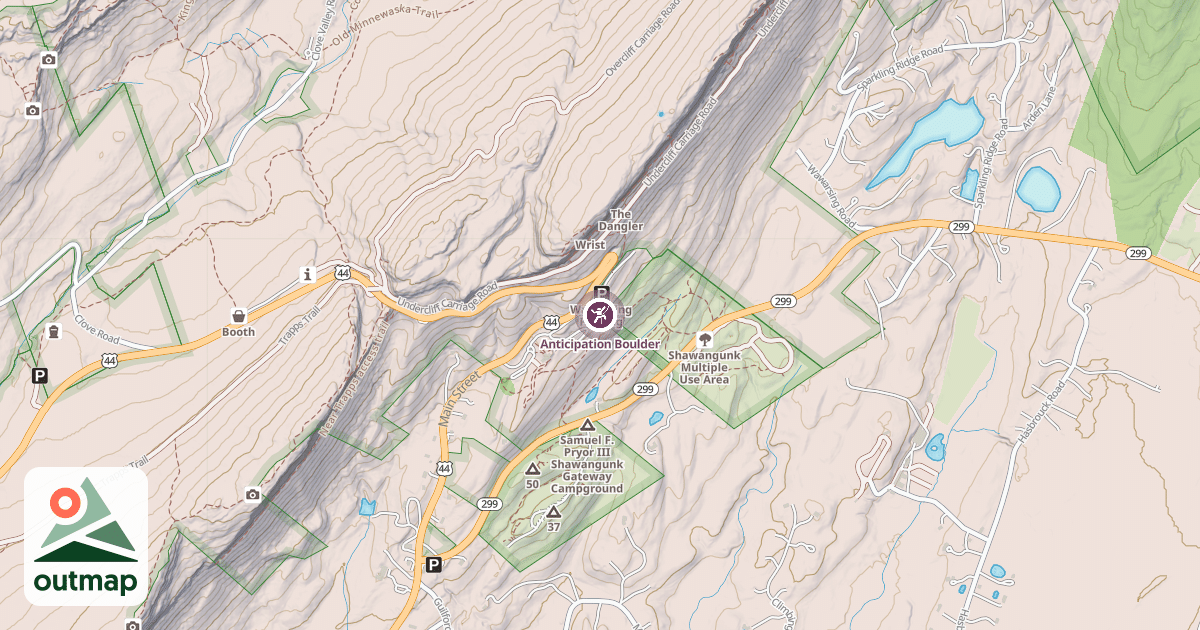 Map of Anticipation Boulder