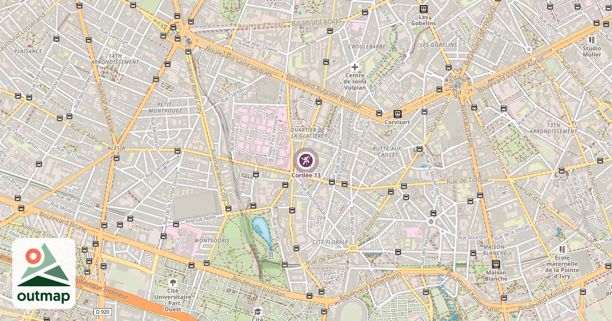 Map of Cordée 13