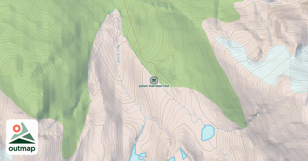 Map of Julian Harrison Hut