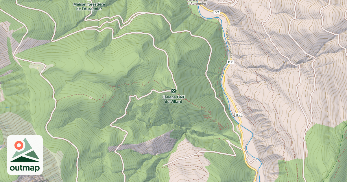 Map of Cabane ONF du Villard
