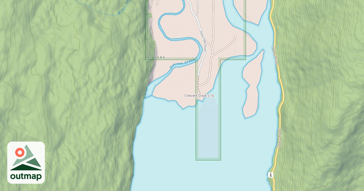 Map of Crescent Crack