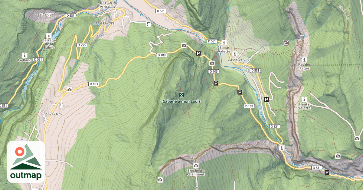 Map of Cabane à mon Louis