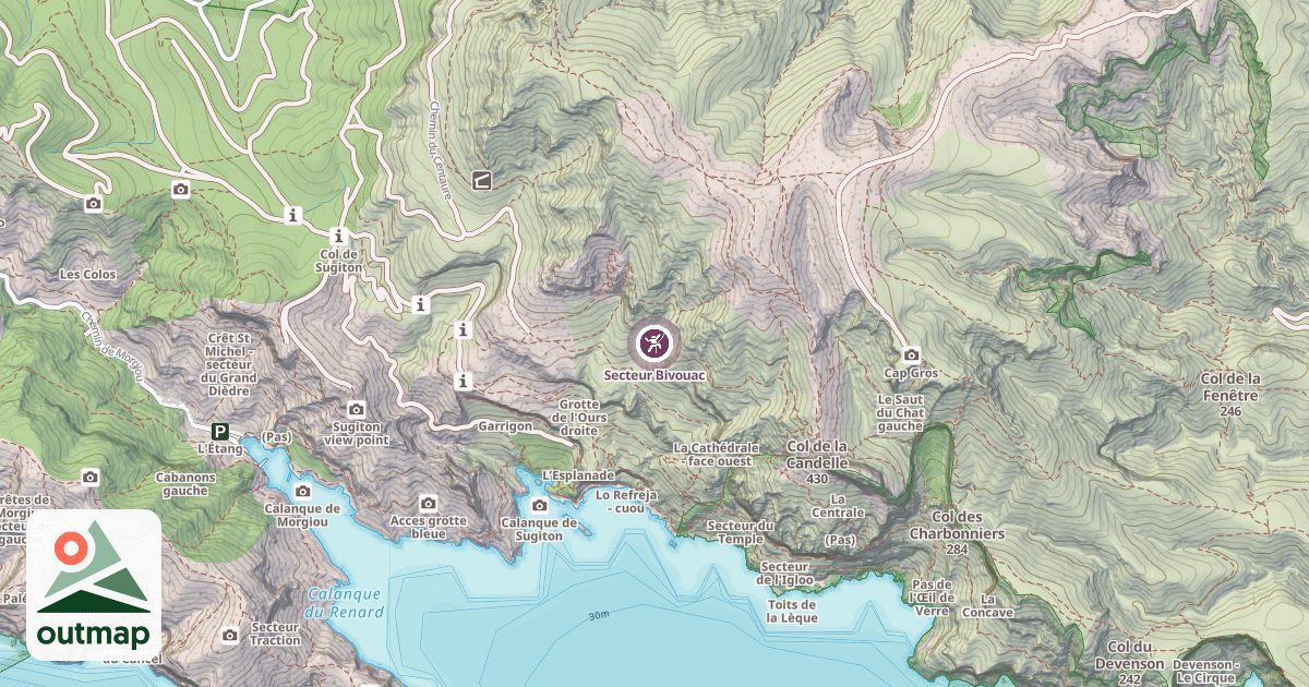 Map of Secteur Bivouac