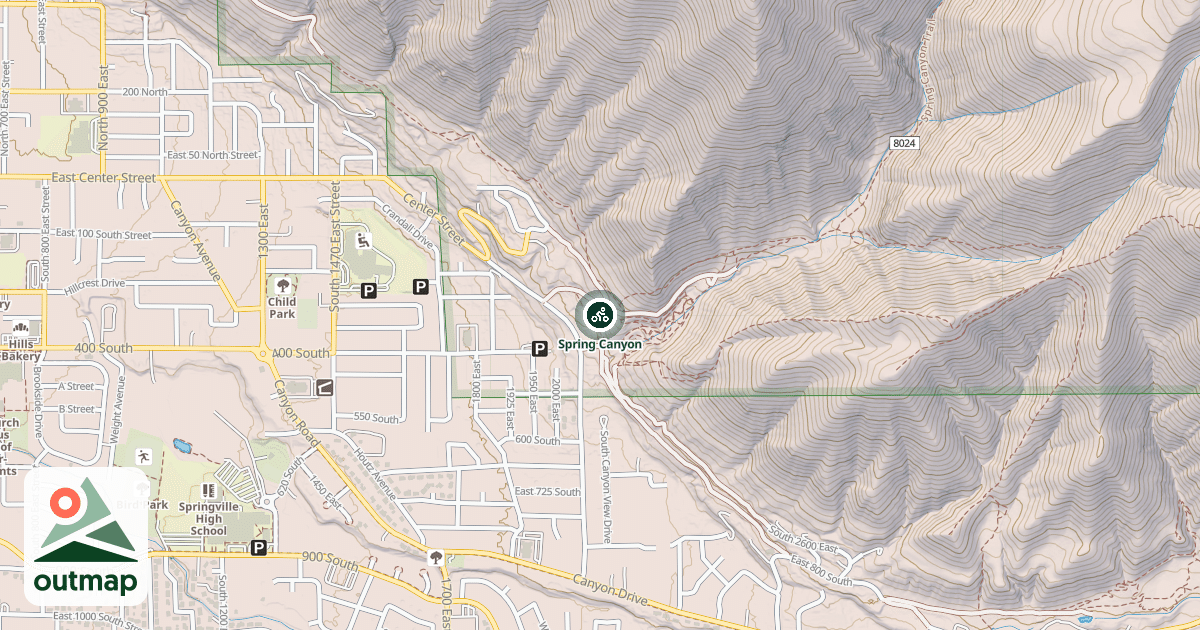 Map of Spring Canyon