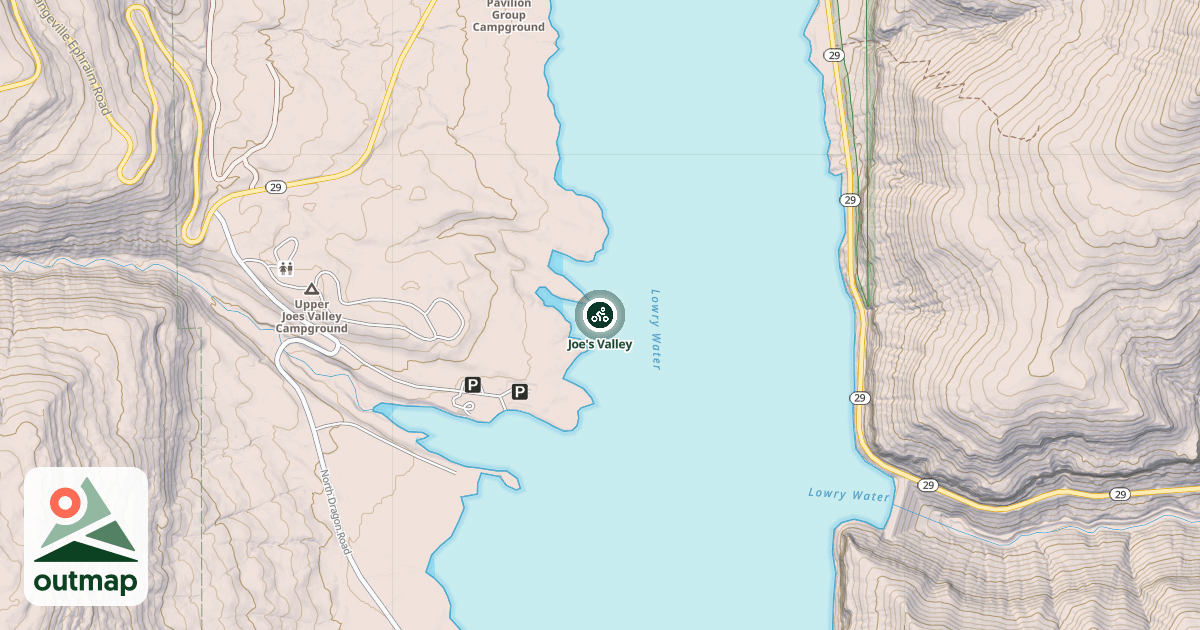 Map of Joe's Valley
