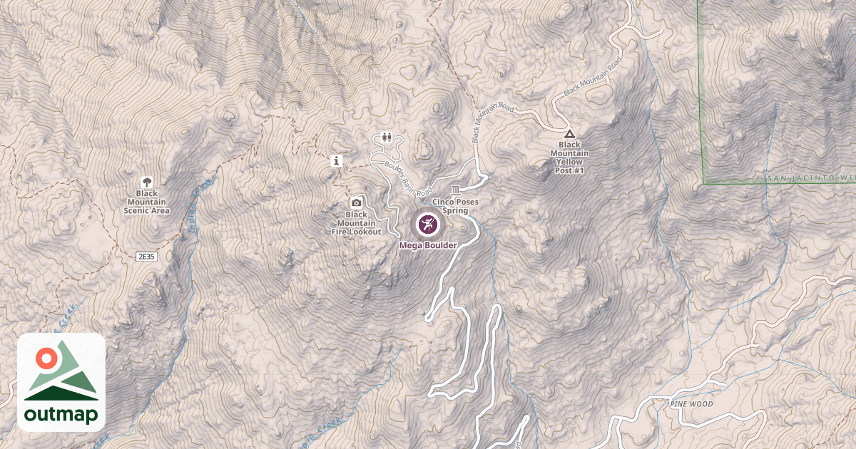 Map of Mega Boulder