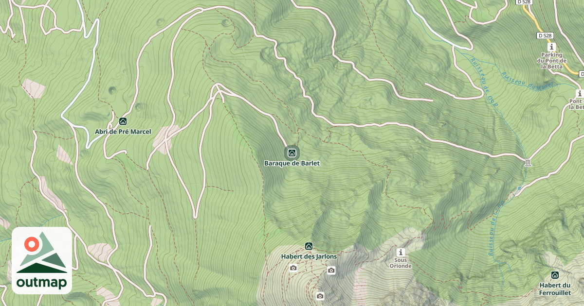 Map of Baraque de Barlet