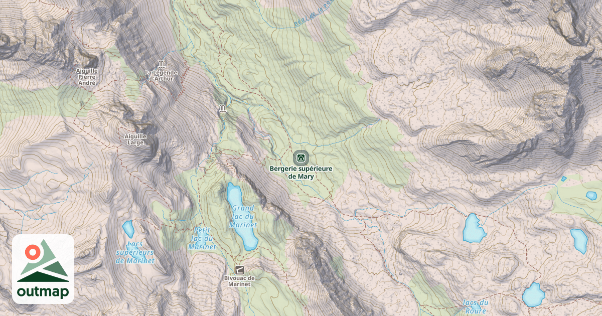 Map of Bergerie supérieure de Mary