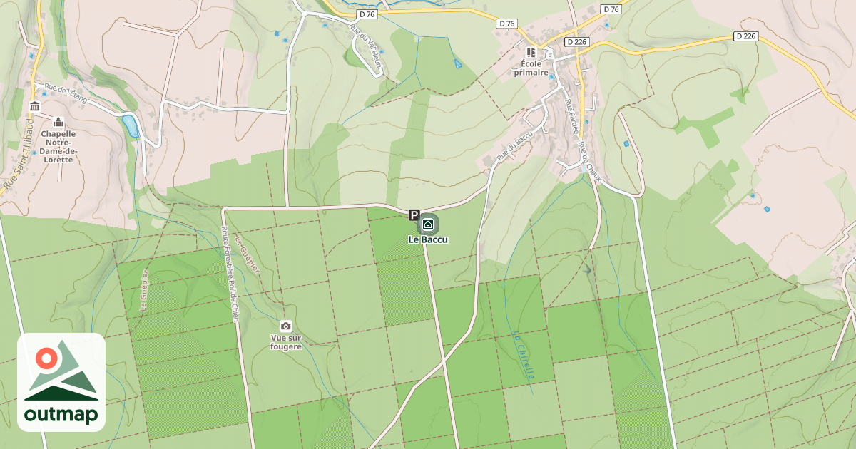 Map of Le Baccu