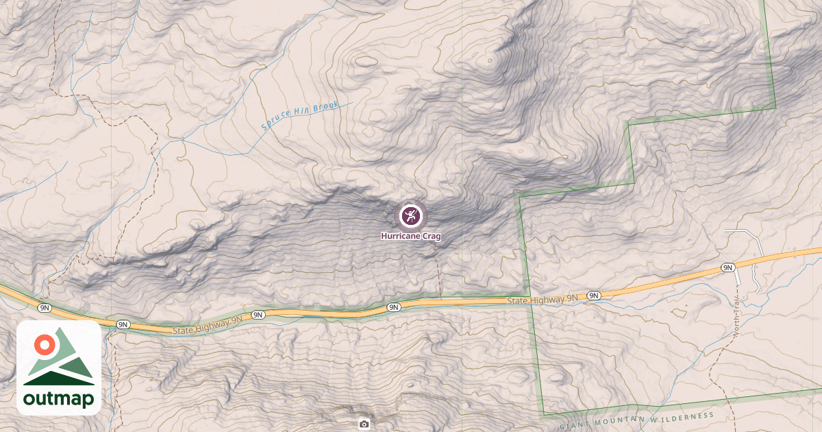 Map of Hurricane Crag