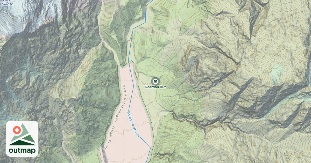 Map of Reardon Hut
