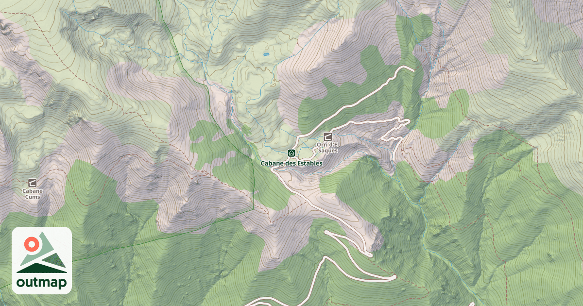 Map of Cabane des Estables