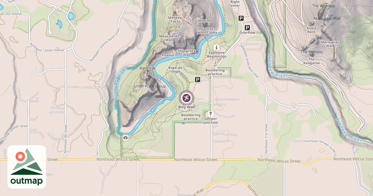 Map of Bivy Wall