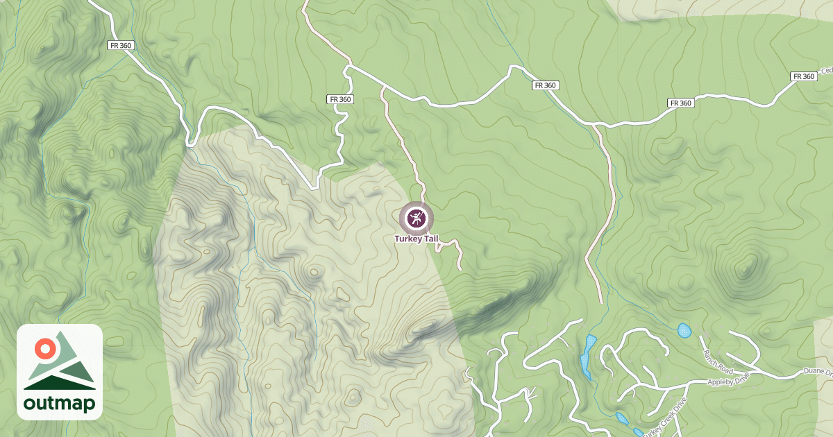 Map of Turkey Tail