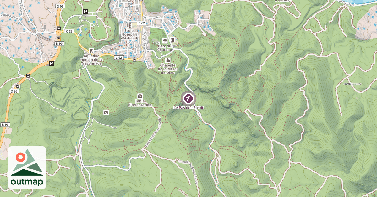 Map of Le Pas de l'Etroit