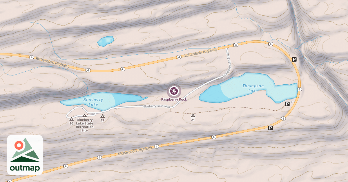 Map of Raspberry Rock
