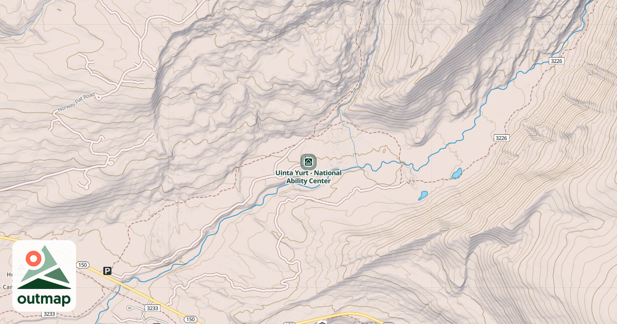 Map of Uinta Yurt - National Ability Center
