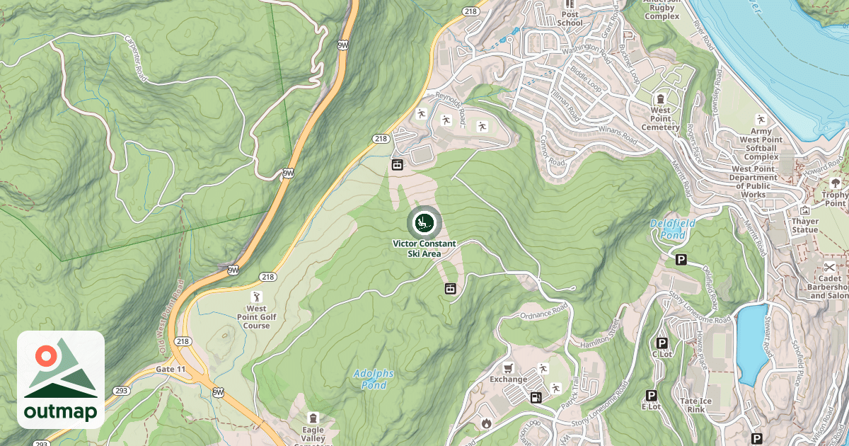 Map of Victor Constant Ski Area