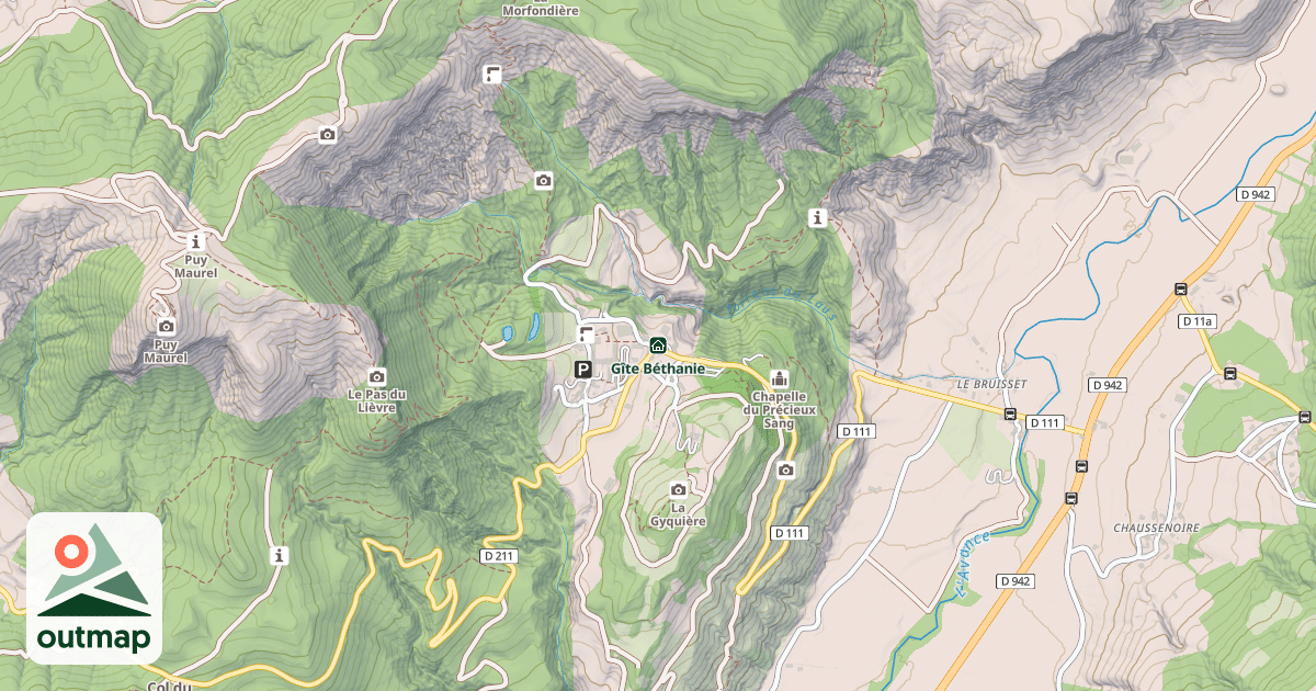 Map of Gîte Béthanie