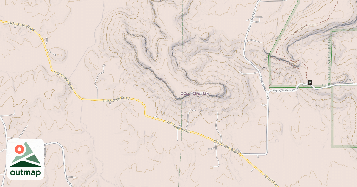 Map of C-Crack Direct
