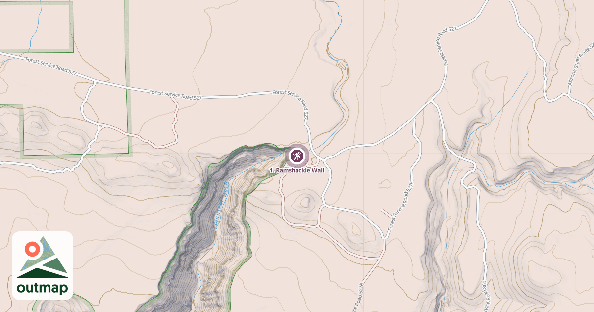 Map of 1. Ramshackle Wall