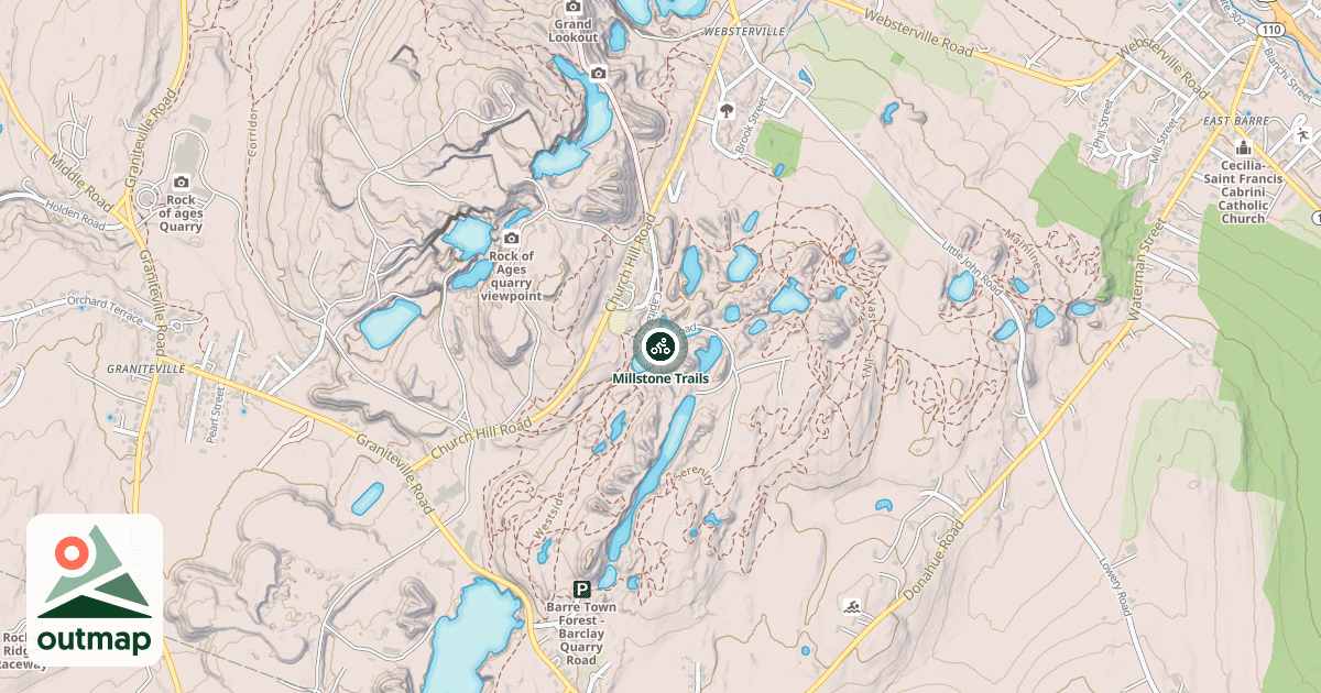 Map of Millstone Trails