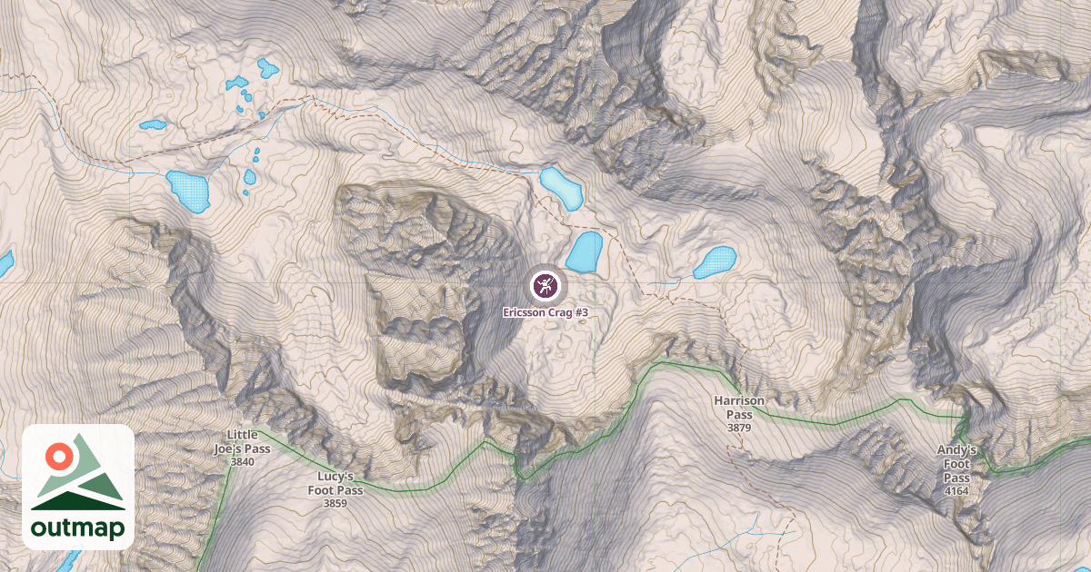 Map of Ericsson Crag #3