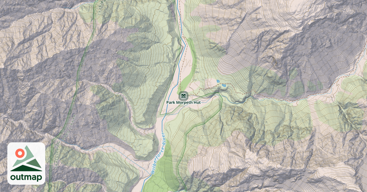 Map of Park Morpeth Hut