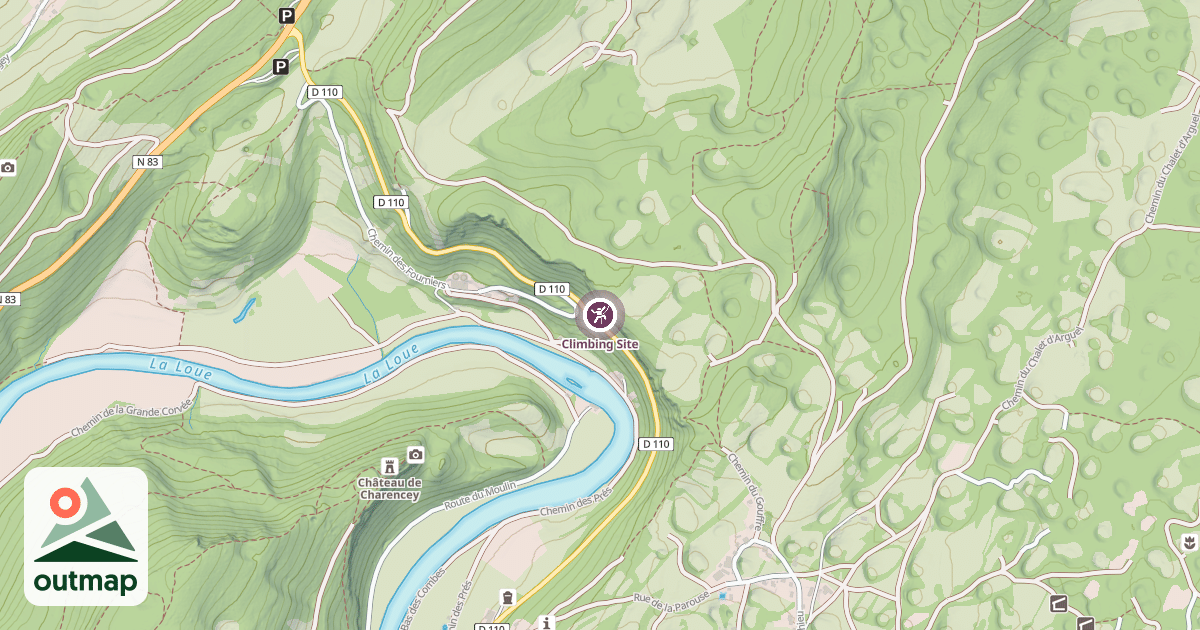 Map of Climbing Site
