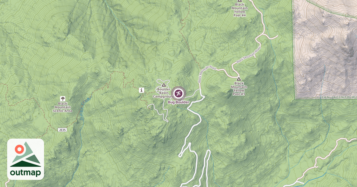 Map of Bug Boulder