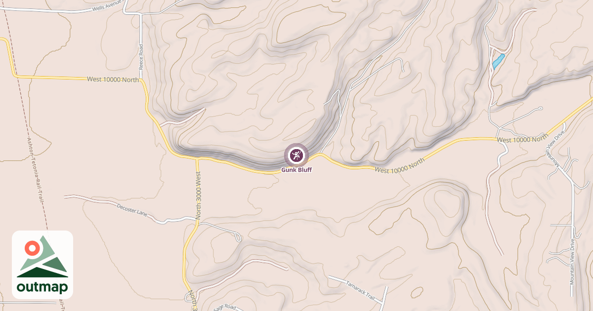 Map of Gunk Bluff