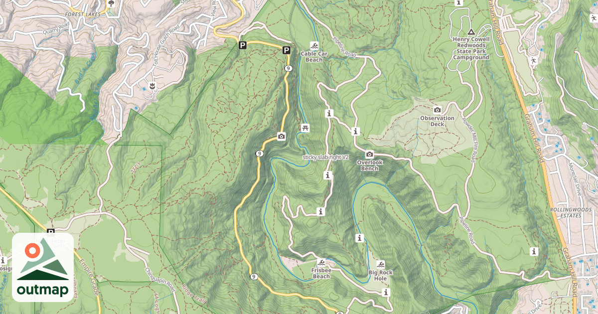 Map of sticky slab right