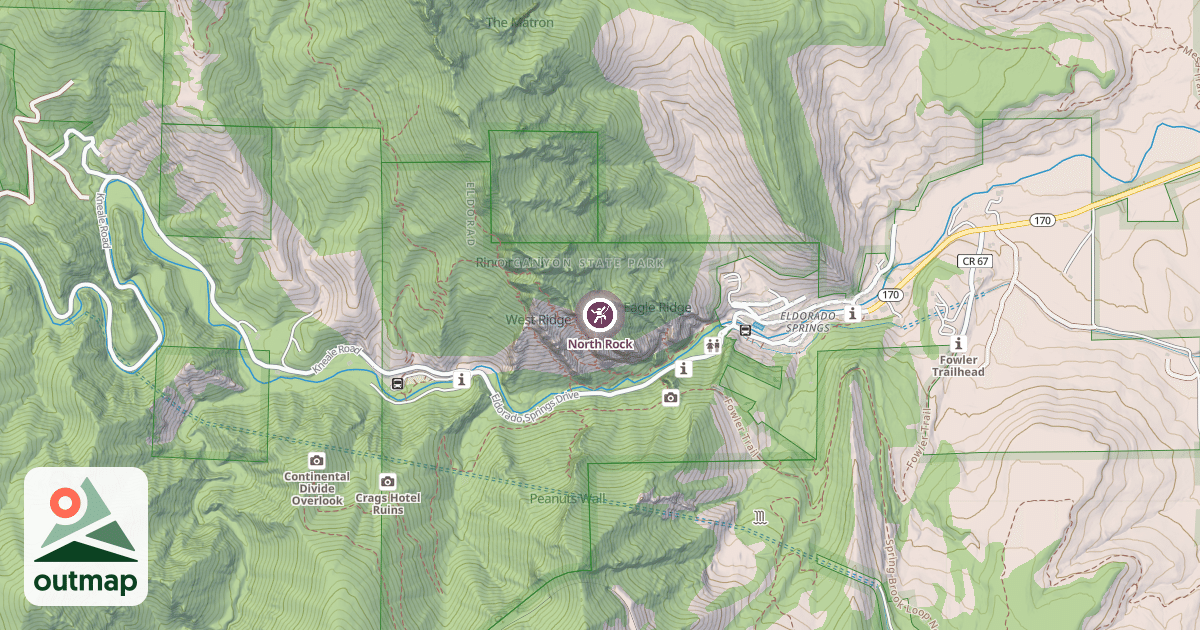 Map of North Rock