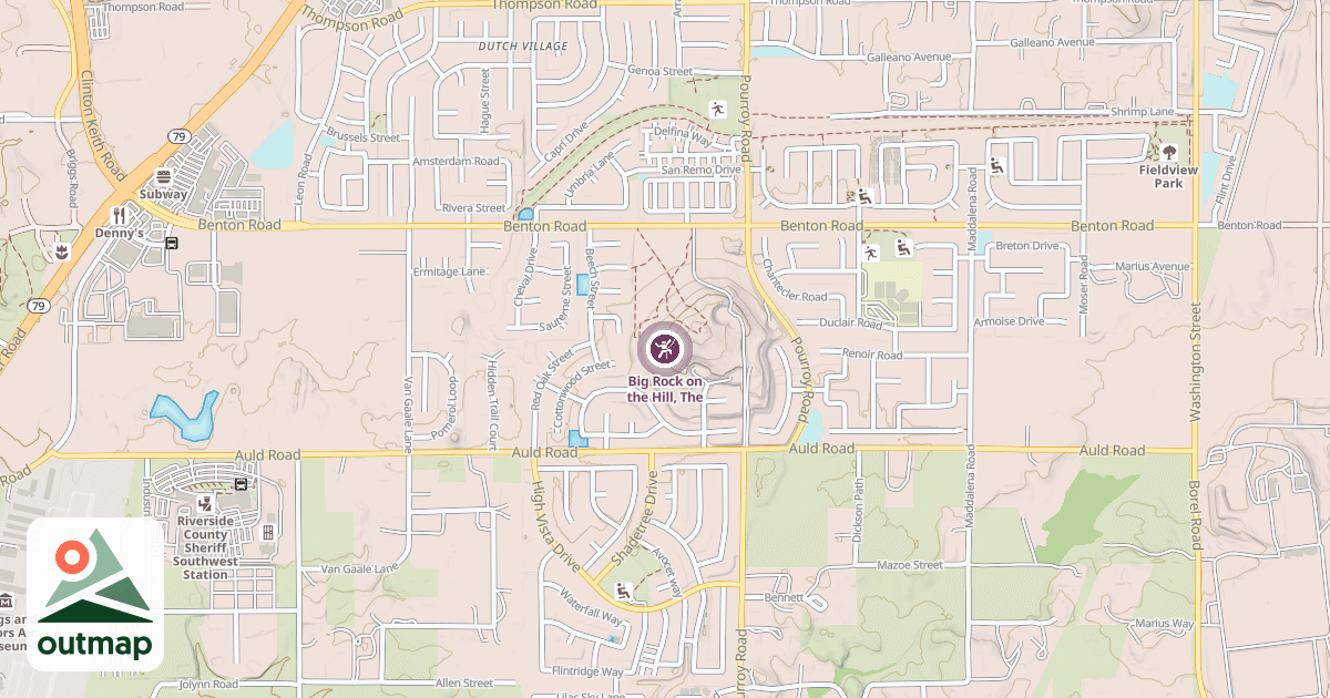 Map of Big Rock on the Hill, The