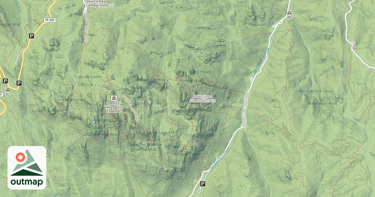 Map of Bobby Jones Dihedral