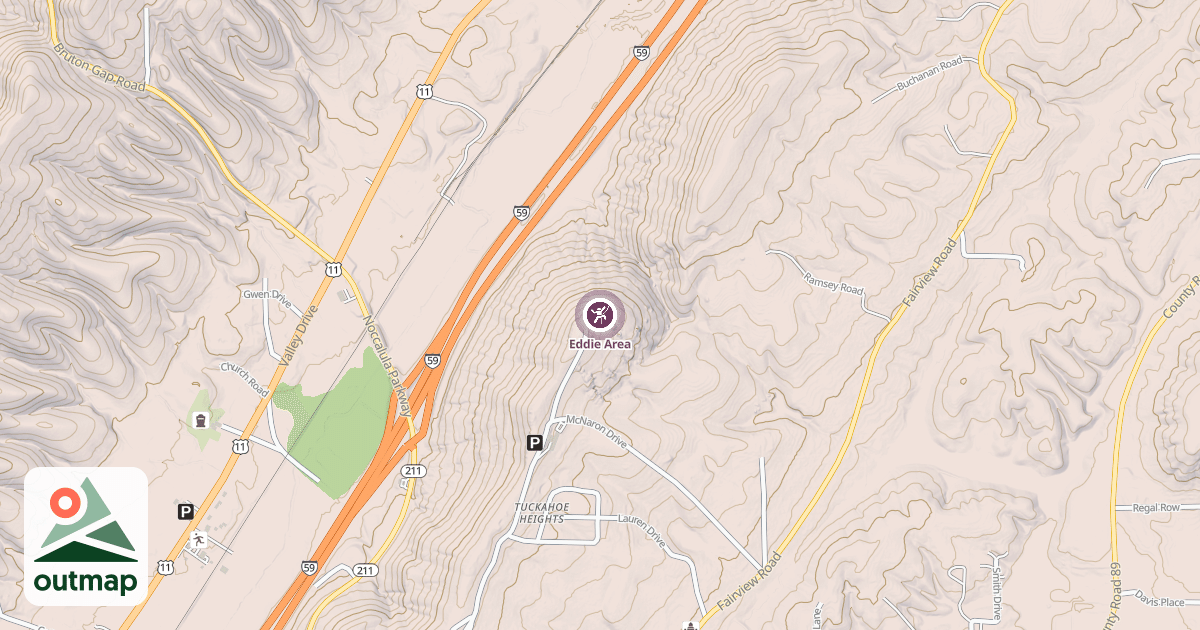Map of Eddie Area