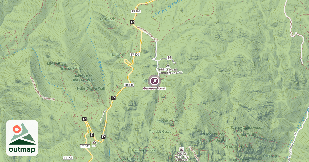 Map of Genesee Tower