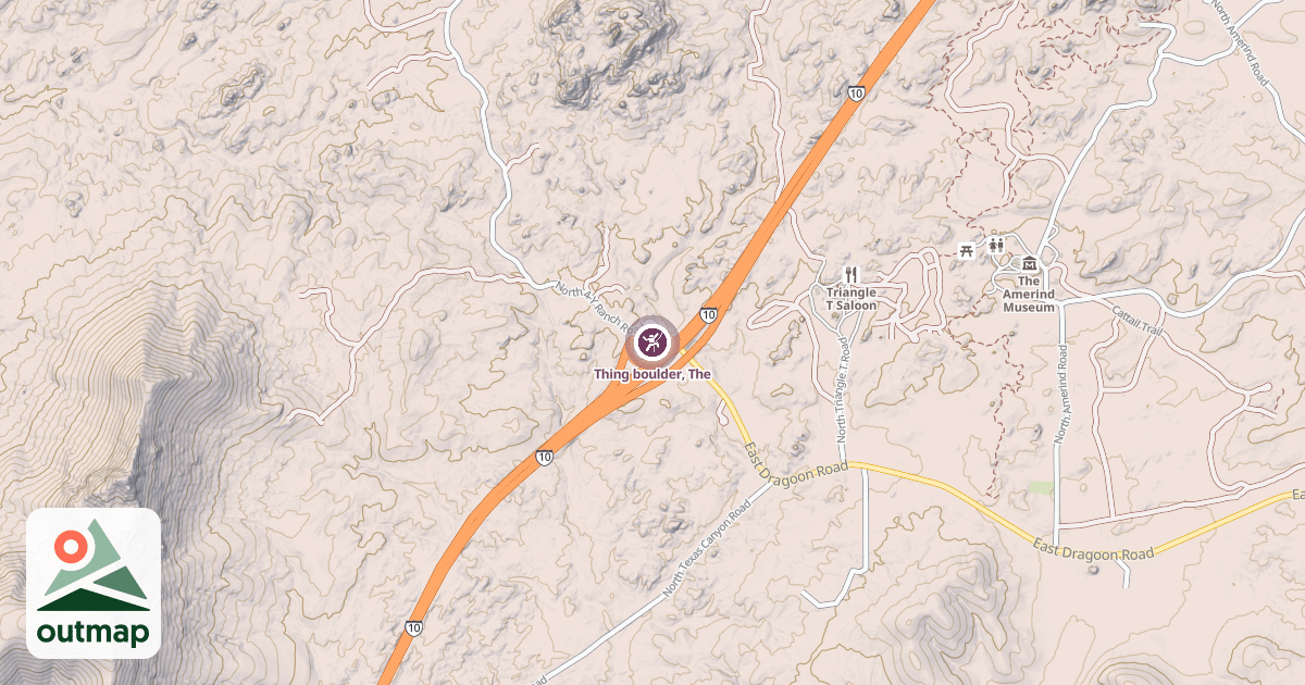 Map of Thing boulder, The