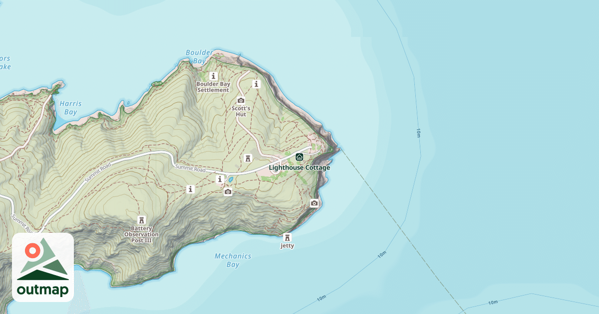 Map of Lighthouse Cottage