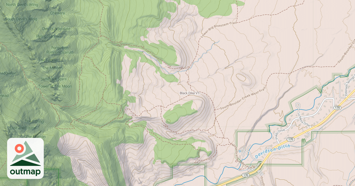 Map of Black Dike