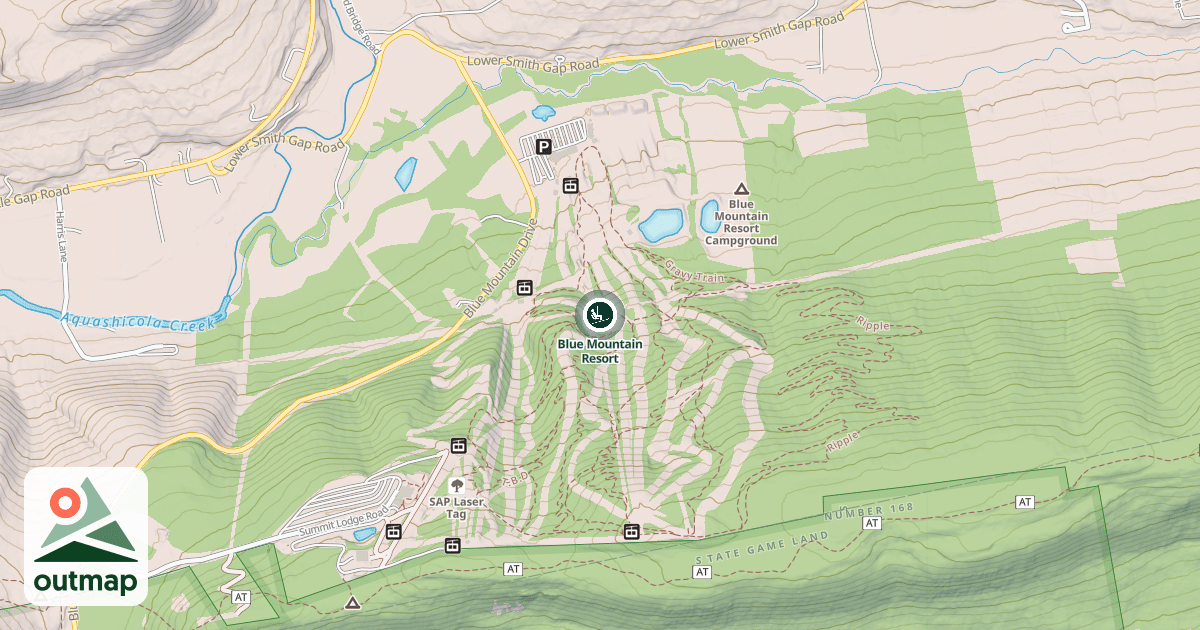Map of Blue Mountain Resort