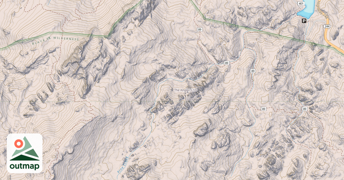 Map of The Angler